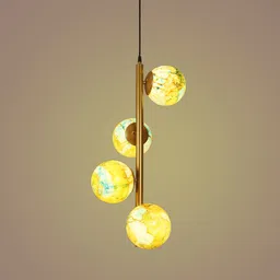 eliante by jainsons lights Mace Gold Iron Hanging Light image 4
