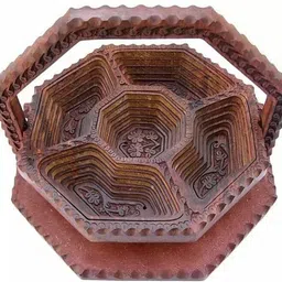 stuffcollection WOODEN FOLDABLE BASKET Wooden Fruit & Vegetable Basket-picture-30