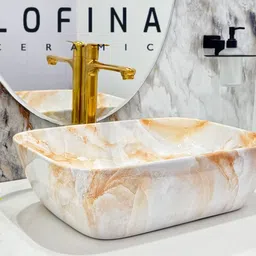 lofina ceramic Premium Ceramic BASIN Which Gives Look To your Home Table Top Wash Basin AI1008 PREMIUM GRADE CERAMIC TABLE TOP WASH BASIN Table Top Basin image 3