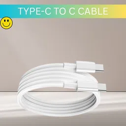 IMPLEXMART Lightning Cable 1 m Type C To Type C Charging Cable Compatible With Type C Mobile & Other DiviceY114-picture-37