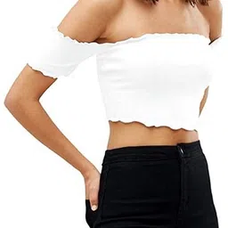 Party Regular Sleeves Solid Women White Top-image-0