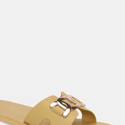 Forever Glam by Pantaloons No Back Strap Open Toe Flats image 4