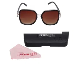 Peter Jones Eyewear Women Square Sunglasses with UV Protected Lens RD007BW_S image 2