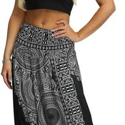 whitewhale Printed Rayon Women Harem Pants image 3