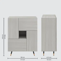 a globia creations Marshel Cabinet in Teak Finish image 2