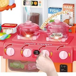 himanshu tex Kids Play Kitchen Realistic Lights, Sounds, Spray and Running Water Sink Toys image 4
