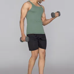 XYXX Men Solid Pack of 2 Pace Combed Cotton For Mens Square Neck Gym Vest image 3