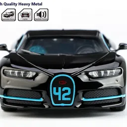 magicwand 1:32 Die-Cast Metal Chiron with Openable Doors and Pull Back Lights & Music-picture-41