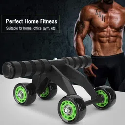 kartasya Abdominal Ab Roller Wheel Exercise Equipment for Workout with Knee Pad Mat Ab Exerciser image 2