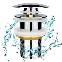 kopter Basin Brass Pop-Up Strainer image 1