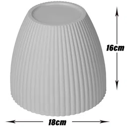 Kuber Industries White 5 Pieces Balcony Textured Planters image 4