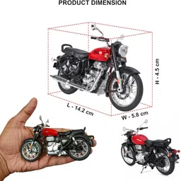 zuuluzrs Classic 350 Royal Enfield 1:15 Scale Model For Kid's Fun image 3