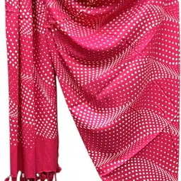 ahmadun Printed Rayon Women Pink Stole-picture-18