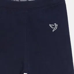 TWIN BIRDS Girls Pack Of 2 Solid Pure Cotton Three Fourth-Length Leggings image 5