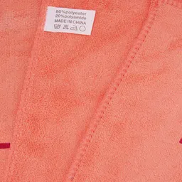 Black Gold Set Of 3 Orange Printed 400 GSM Bath Towels image 3