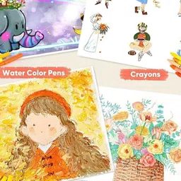 FEELHIGH 145 pcs Artist Colour Set -Unicorn Color Box With Multiple Coloring Kit image 4