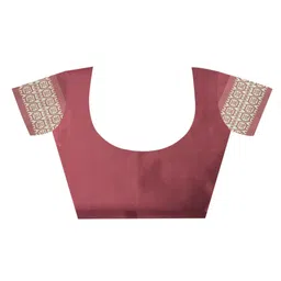 anouk rustic Anouk Purple & Gold-Toned Floral Embroidered Saree image 4