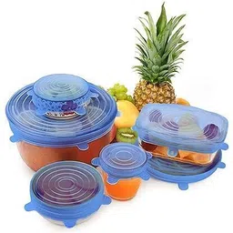 Silicone Suction Lid-bowl Pan Cooking Pot Lid (pack of 6) 9 inch Lid Set, Pack of 6-image-3