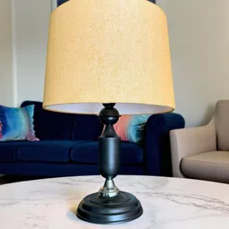 autowhrib Classy Table Lamp 46 cm, Textured Shade Hand Crafted Lamp Table Lamp image 3