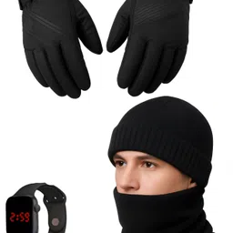kkhatu Self Design Winter Men Gloves-picture-14