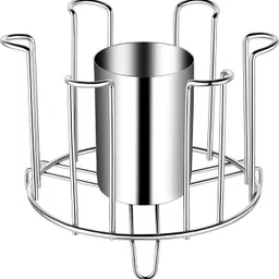 puno Spoon Organiser/Glass Stand/ for Dining Table Stainless Steel Glass Holder-picture-14