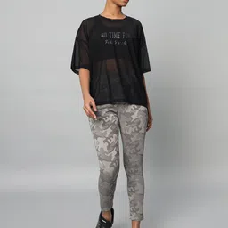 MKH Typography Drop-Shoulder Sleeves Printed Dri-FIT Relaxed Fit Sports T-shirt image 2