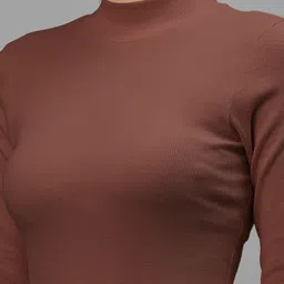 Friskers Pack of 2 Turtle Neck Cotton Rib Fitted Tops image 5