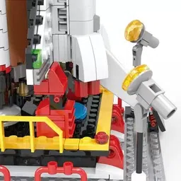 justcraft Space Shuttle Rocket Launch Building Blocks Set 404Pcs Compatible Brick Toy image 4