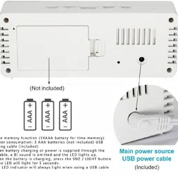 rsshipshop Digital White Clock image 2