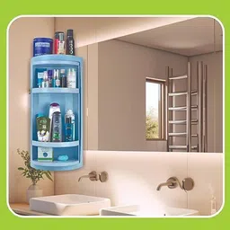 zahab bathroom corner cabinet Plastic Wall Shelf-picture-21