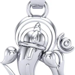 49jewels Om Ganesh Pendant for Men and Women, OM Ganesh Locket for Boy & Girl Silver Locket-picture-11