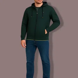 bamboo breeze Men Self Design Winter Coat image 2