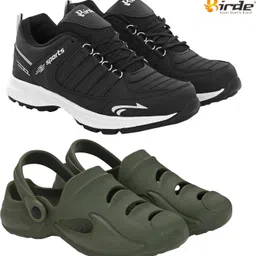 Birde Stylish Combo Pack of 2 Lightweight Gym, Outdoor Shoes With Clogs Walking Shoes For Men-picture-27