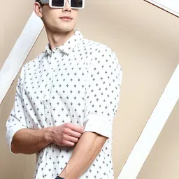 INVICTUS Conversational Printed Slim Fit Casual Shirt-picture-34