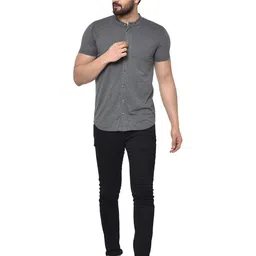 GLITO Comfort Mandarin Collar Cotton Casual Shirt image 5