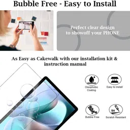 ear wear Edge To Edge Screen Guard for Moto Tab G70 ( 11 inch ), screen protector for Moto Tab G70 ( Not tempered glass) image 3