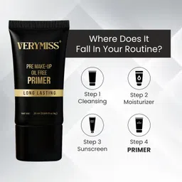 verymiss Pre Makeup Oil Free Matte Primer I Long Lasting Primer - 25 ml image 5