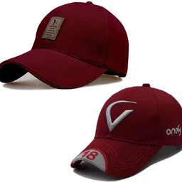 Solid, Self Design, Embroidered Sports/Regular Cap-image-49