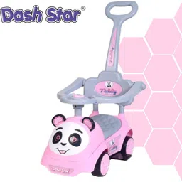 dash star Teddy Ride On Push Musical Baby Car With Protective Arm Rest And Parent Handle Rideons & Wagons Battery Operated Ride On-picture-23