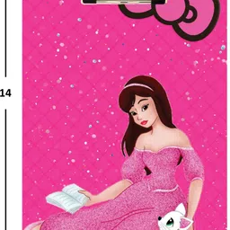 creative print solution Barbie doll design Digital Reprint Clip Board Exam Pad (14x9.5 Inches) image 2