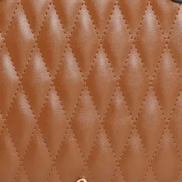 Lavie Brown Quilted Shoulder Bag image 5