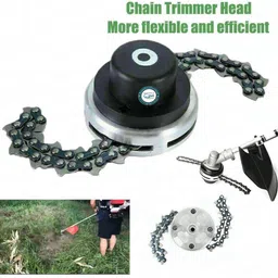 gt shakti Heavy Duty Chain Trimmer Head Grass Cutter Brush Cutter Head Attachment Corded Grass Trimmer image 3