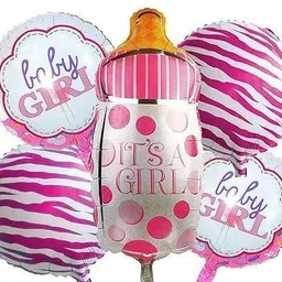 poppfizzanddecor Printed BABY GIRL THEME-205 Balloon-picture-31