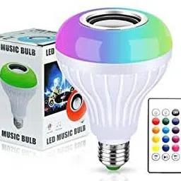 Melodeum Multi Color Changing RBG Led Music Light Bulb Bluetooth Music Bulb Led For Party Home Decoration And Night Light WIth 7W RBG LED and 5 W bluetooth Sterio Speaker For Home Party Decoration, Birthday Celibration Night Light Smart Bulb 03 Smart Bulb image 3