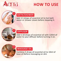 aerra Lavender, Rose, Jasmine, Mogra, Orange, Lemongrass Aroma Oil image 3
