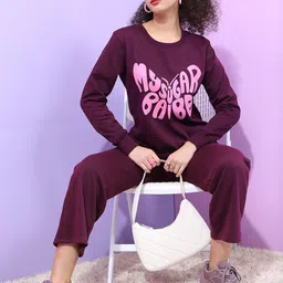 tokyo talkies Women Solid Purple Track Pants image 3