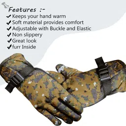 imagine creations Self Design Winter Men Gloves image 2