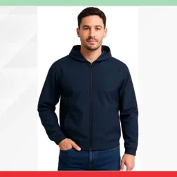 RainfunTrend Solid Men's Windcheaters Jacket Regular Fit Solid Men Wind Cheater image 2