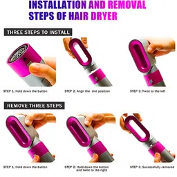 elevea Combo 5-in-1 Hot Air Hair Dryer & 8-In-1 Long Range Beam Multifunctional Torch 24 hrs Torch Emergency Light image 5