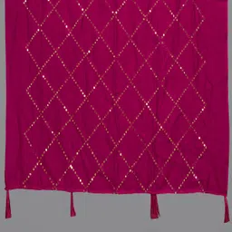 sekmany Pure Cotton Embroidered Pink Women Dupatta image 3